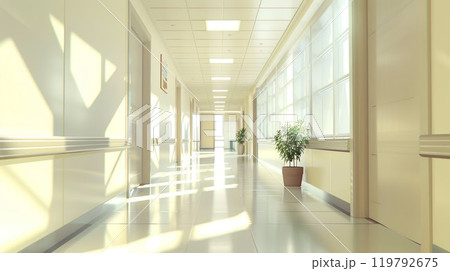 病院の廊下イメージ06 119792675