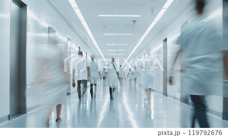 病院の廊下イメージ05 119792676
