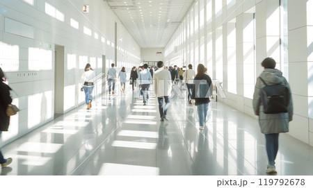 病院の廊下イメージ01 119792678