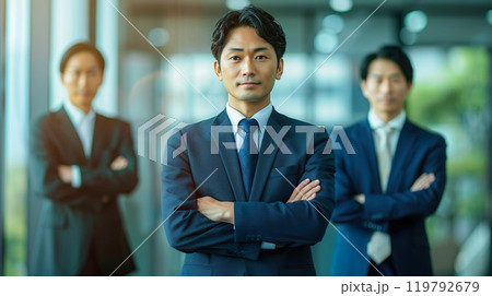 アジア人男性のビジネスリーダー02 アジア人男性のビジネスリーダー02 119792679