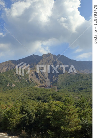 湯之平展望所から望む秋の桜島 北岳 湯之平展望所から望む秋の桜島 北岳 119793479