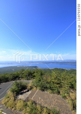 湯之平展望所から望む鹿児島湾・錦江湾 119793550