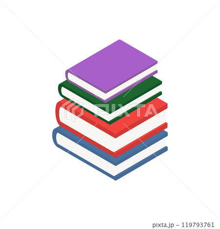 Book Stack Vector art Illustration Book Stack Vector art Illustration 119793761