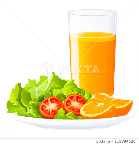 Fresh Salad and Juice for Healthy Eating Fresh Salad and Juice for Healthy Eating 119794120