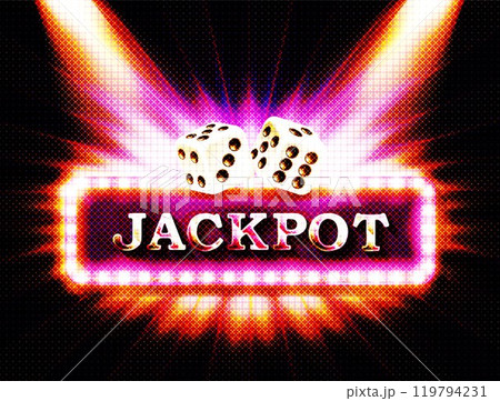 lucky jackpot editable text effect. 119794231