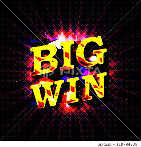 Big win pop up ads with golden coins 119794239