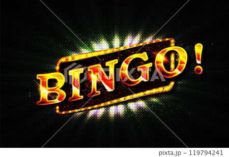Realistic bingo game background composition 119794241