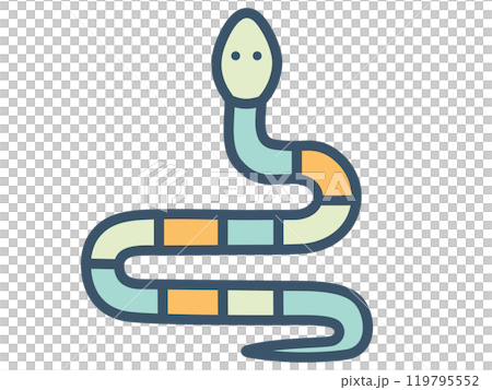 Cute snake icon 119795552
