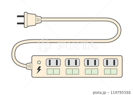延長コードのイラスト素材 119795588