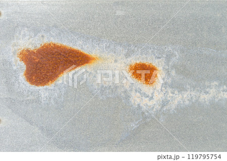 Rust Spot on Weathered Metal Surface 119795754