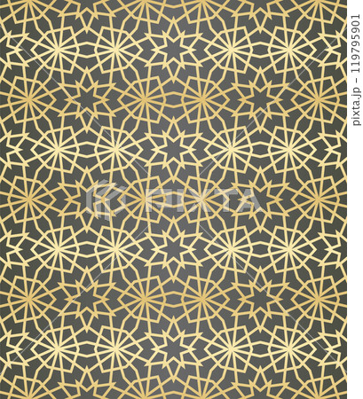 Islamic background with traditional style arabic. Seamless pattern for card, background, fabric or abstract design. Muslim ornament. Islamic background with traditional style arabic. Seamless pattern for card, background, fabric or abstract design. Muslim ornament. 119795901