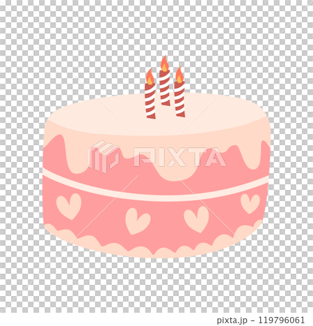 Sweet cake with cream 119796061