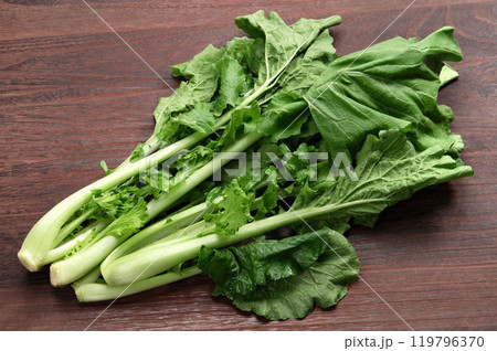 大和まな、奈良県在来の葉物野菜 119796370