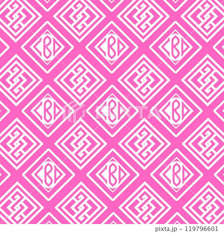Seamless abstract pattern, symmetrical, intricate and colorful background 119796601