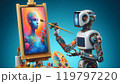 絵を描くロボット 119797220