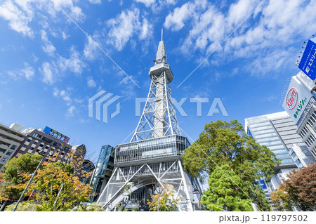 愛知県名古屋市　晴天の中部電力 MIRAI TOWER（旧名古屋テレビ塔） 119797502