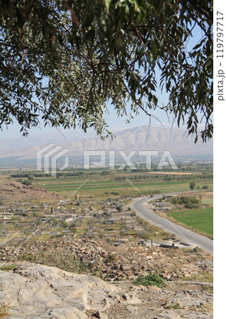 Ancient City of Ani Ruins Overlooking the Akhurian River Valley in Kars, Turkey Ancient City of Ani Ruins Overlooking the Akhurian River Valley in Kars, Turkey 119797717