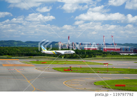 【新千歳空港】北海道の翼 AIR DO 着陸 【新千歳空港】北海道の翼 AIR DO 着陸 119797792