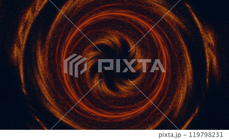 Dynamic abstract swirl with fiery orange futuristic energy vortex design art illustration abstract background. 119798231