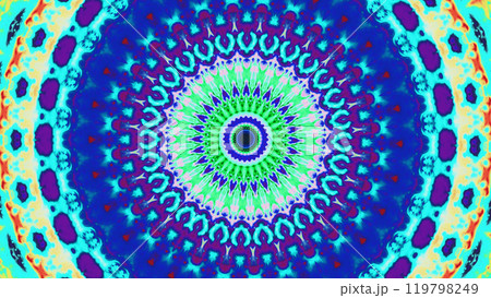 Kaleidoscope pattern with vivid colors intricate geometric shapes hypnotic circles art illustration abstract background. Kaleidoscope pattern with vivid colors intricate geometric shapes hypnotic circles art illustration abstract background. 119798249