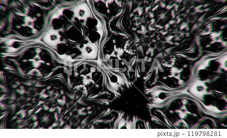 Geometric shapes creative visual effect striking black white ink fractal pattern art illustration abstract background. Geometric shapes creative visual effect striking black white ink fractal pattern art illustration abstract background. 119798281