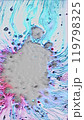Abstract fluid artwork with pink blue splatter patterns splash frame art illustration abstract background. 119798325