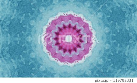 Kaleidoscope design blend of pink blue color round pattern with intricate details art illustration abstract background. Kaleidoscope design blend of pink blue color round pattern with intricate details art illustration abstract background. 119798331