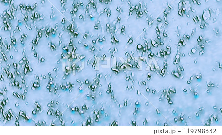 Biological cells blue green particles microbiology biochemistry art illustration abstract background. Biological cells blue green particles microbiology biochemistry art illustration abstract background. 119798332