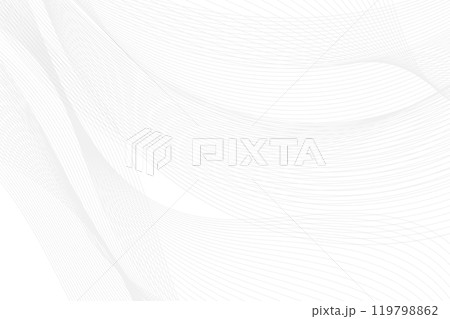 Abstract white background from lines. Wavy line drawing . Design element. illustration 119798862