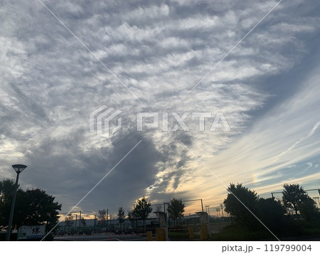 夕日と雲 夕日と雲 119799004