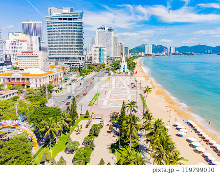 The sea promenade of the city. The sea promenade of the city. 119799010