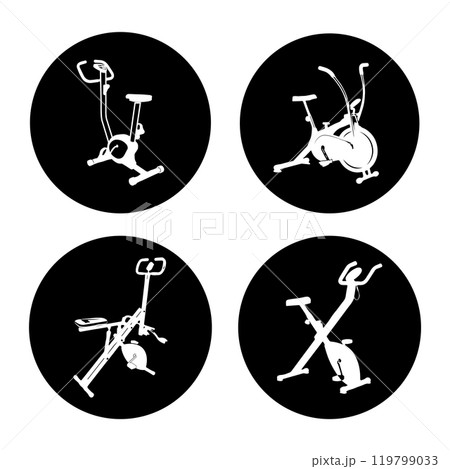 Spinning bike icon 119799033