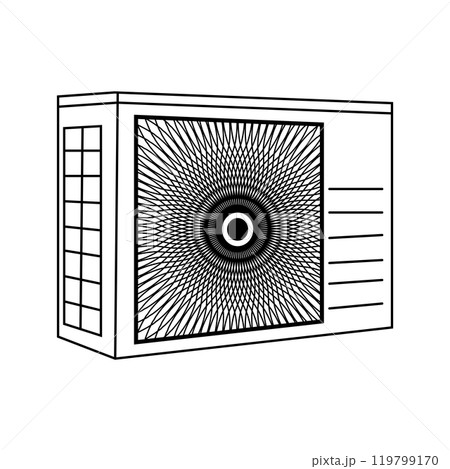 Outdoor air conditioner icon Outdoor air conditioner icon 119799170