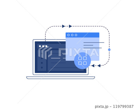 PC working processes. Computing and development PC working processes. Computing and development 119799387