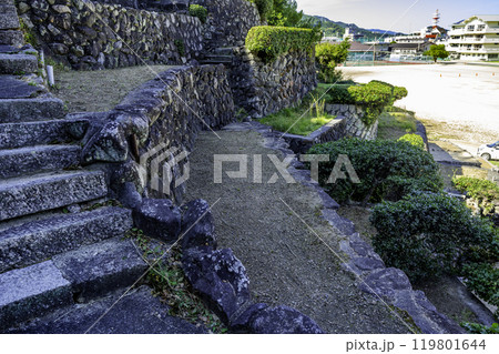 小豆島　富丘八幡神社の桟敷　香川県土庄町 119801644