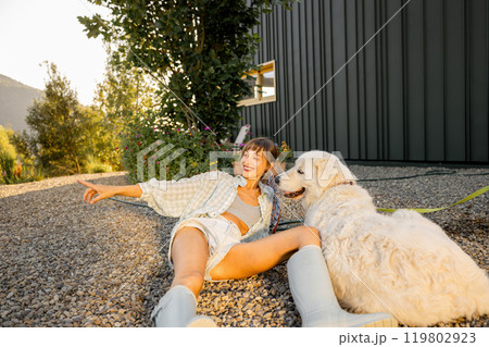 Relaxing Moments with a Furry Friend Relaxing Moments with a Furry Friend 119802923
