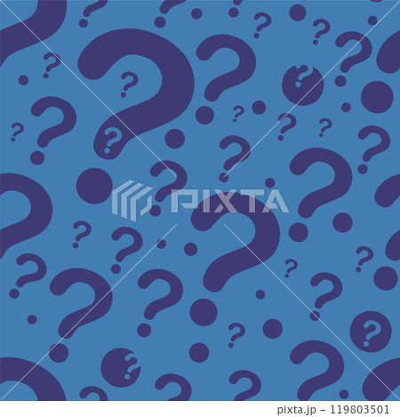 The concept of frequently asked questions. A flat vector illustration with question marks. 119803501