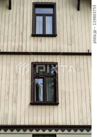 Old wooden house. Old wooden house. 119803755