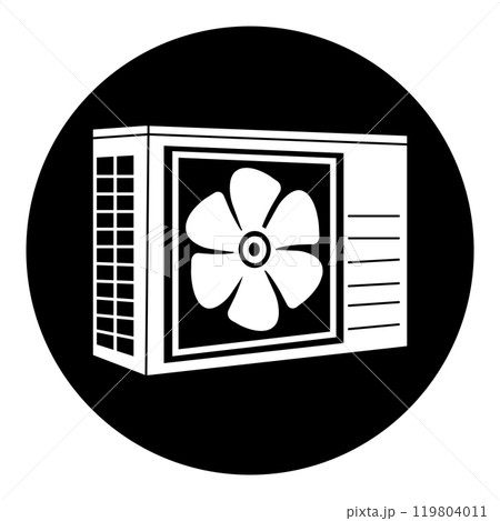 Outdoor air conditioner icon Outdoor air conditioner icon 119804011