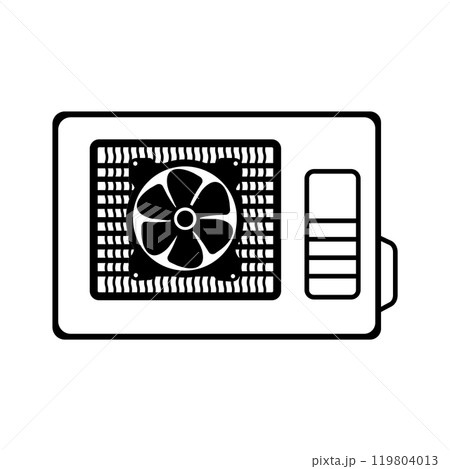 Outdoor air conditioner icon Outdoor air conditioner icon 119804013
