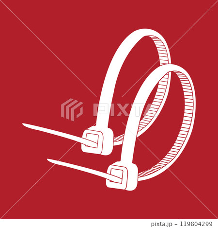 Cable ties icon Cable ties icon 119804299