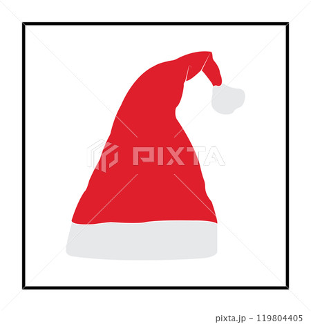 Santa Claus Christmas hat icon Santa Claus Christmas hat icon 119804405