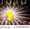 ビットコインの積み重ね 119804904