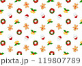 クリスマスラッピング柄① 119807789