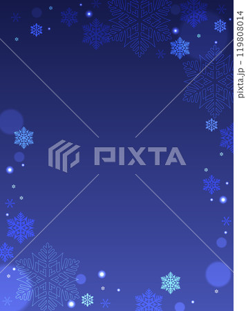 シンプルでシックな雪のクリスマス風テンプレート シンプルでシックな雪のクリスマス風テンプレート 119808014