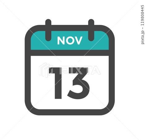 November 13 Calendar Day or Calender Date for Deadlines or Appointment November 13 Calendar Day or Calender Date for Deadlines or Appointment 119808445