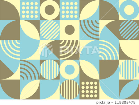 おしゃれでポップで元気イメージの背景画（パターン） 119808479