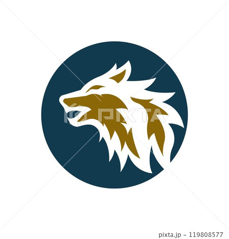Wolf icon logo design 119808577