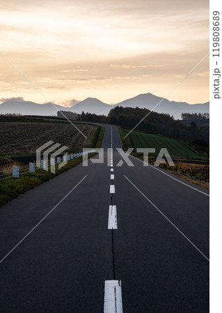 夜明け前の道 119808689