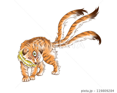 山海経（古代中国の地理書）に登場する讙（かん）のイラスト 119809284